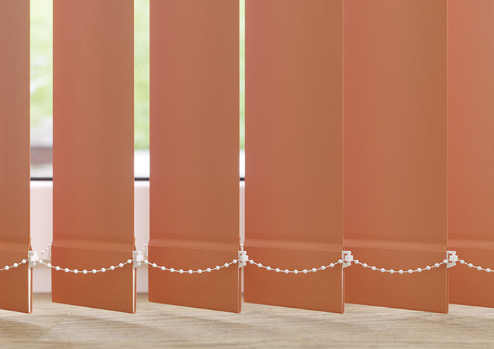 Trinity (Blackout), Deep Orange - Vertical Blind Slats - Image 3